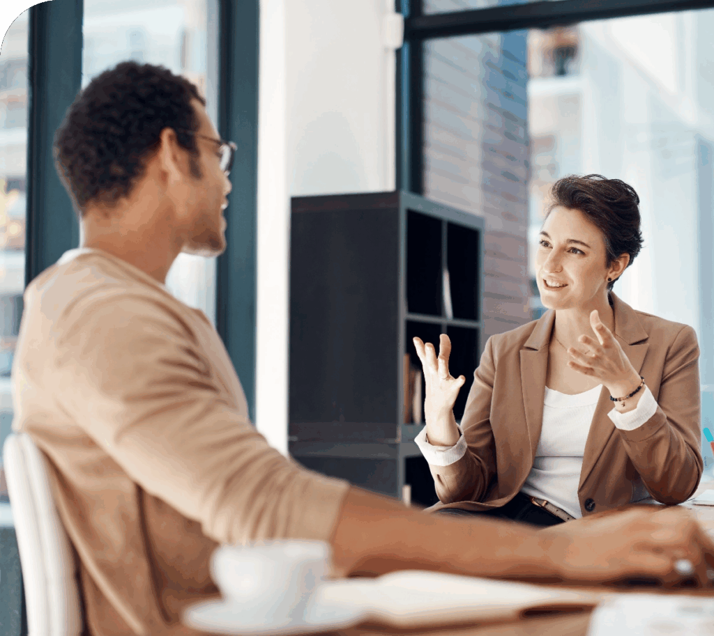 Coworkers Discussing Feedback